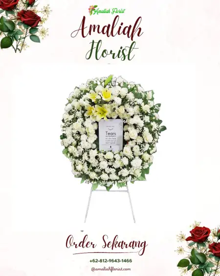 Krans Bunga Duka Komperta